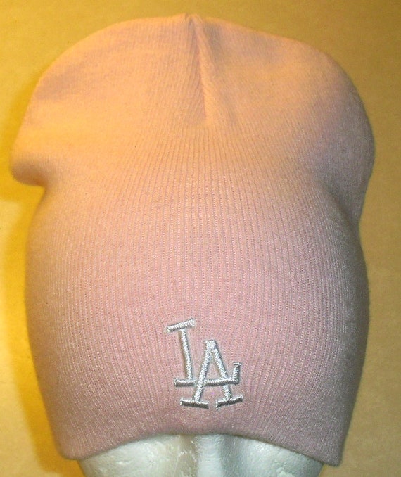 Los Angeles Dodgers Adult Pink Beanie Winter hat … - image 1