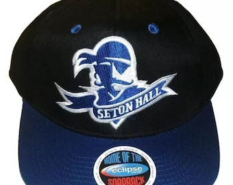 Seton Hall Pirates University Snapback hat New Ncaa Black Blue