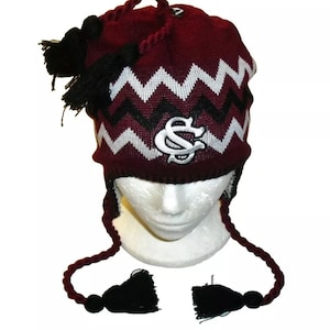 South Carolina Gamecocks Mens Adult Beanie Winter Tassel Hat Cap New Ncaa