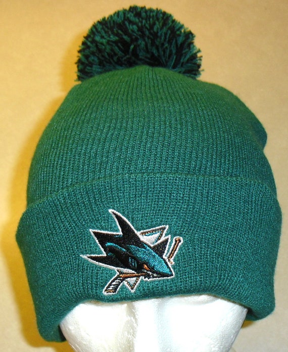 San Jose Sharks Teal Zephyr Adult Beanie Winter H… - image 1