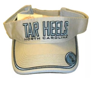North Carolina Tar Heels Mens Adult Cream Color Visor hat Ncaa New