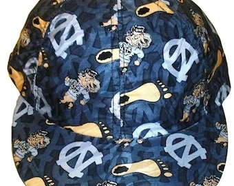 North Carolina Tar Heels Vintage 90s Original Mens Snapback hat Silk Material
