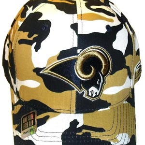 Los Angeles Rams Camo Camouflage Reebok Adult Stretch Fit One hat New Nfl