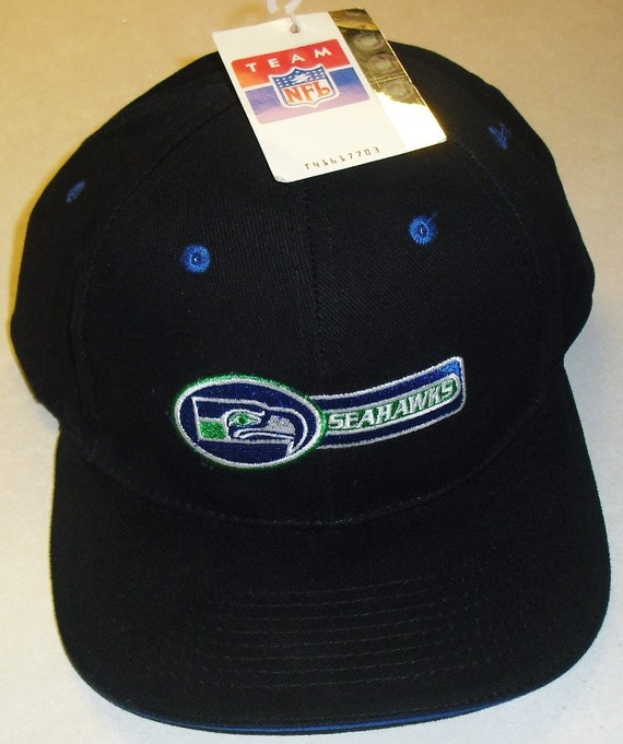 SEATTLE SEAHAWKS (All Black) Vintage Snapback hat
