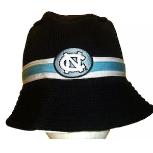 North Carolina Tar Heels Mens Black Color Bucket hat sz. Small/Medium New Ncaa