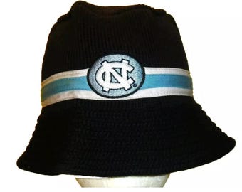 North Carolina Tar Heels Mens Black Color Bucket hat sz. Small/Medium New Ncaa