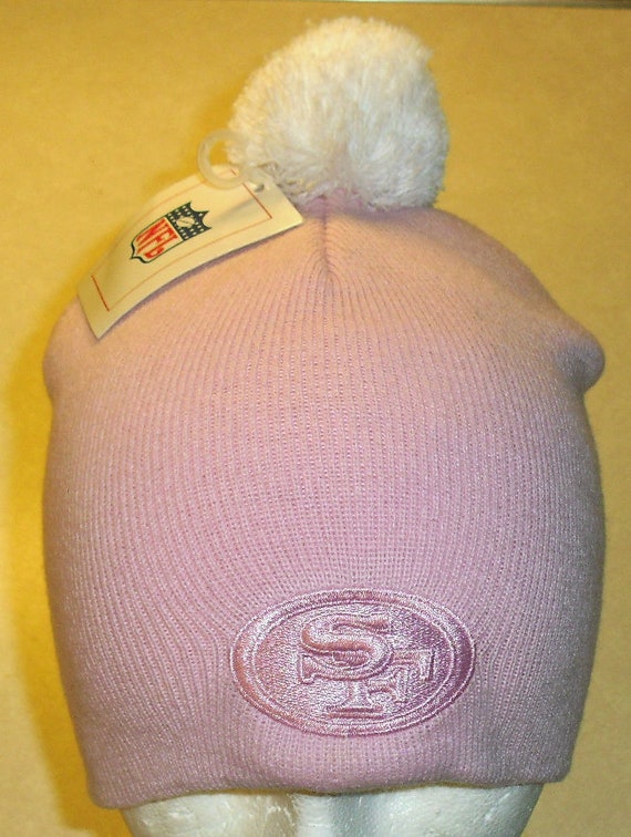 San Francisco 49ers Womens Pink Beanie Winter Hat 