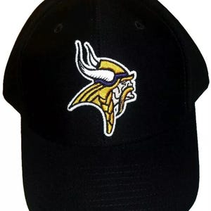 Minnesota Vikings Mens Adjustable Strapback Black Color hat New Nfl