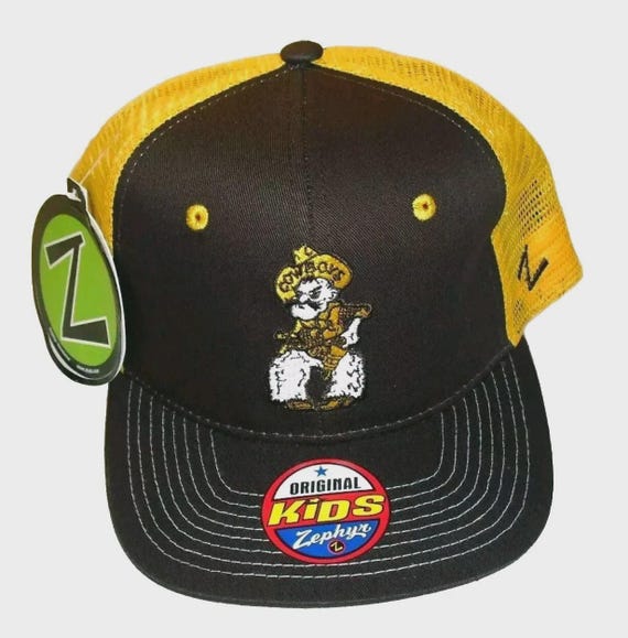 Wyoming Cowboys Kids Youth Boys Zephyr Snapback hat cap New Ncaa