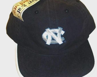 North Carolina Tar heels Mens NC logo Zephyr Leather Strap Strapback hat cap New