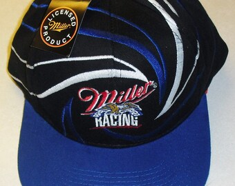 Miller Racing Vintage 90s Original Snapback hat Nascar Beer New