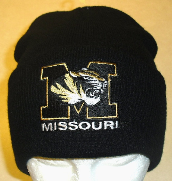 Missouri Tigers Mens Black Cuff Beanie Winter Hat… - image 1
