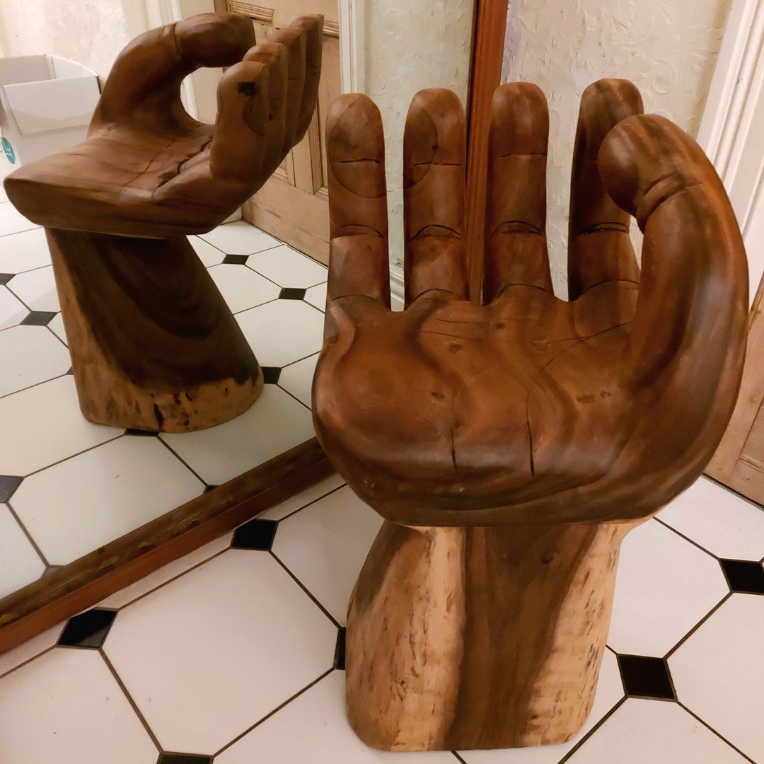 Carved hand chair deals