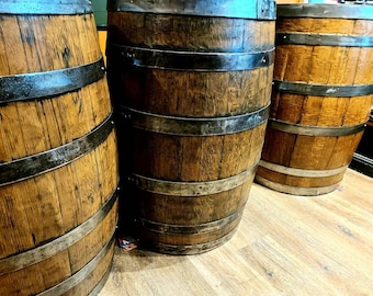 Refurbished Solid Oak Whisky Barrels