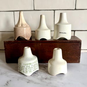 English White Ironstone Pie Funnel, Grimwades Ironstone, Vintage Baking, Farm Cottage Kitchen Decor