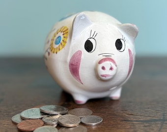 Vintage 1960’s Piggy Bank, Pig Savings Bank