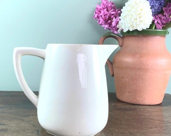 Clarice Cliff Dairy Jug, 1920's Glazed Ceramic Pitcher, Farmhouse Kitchen Gift