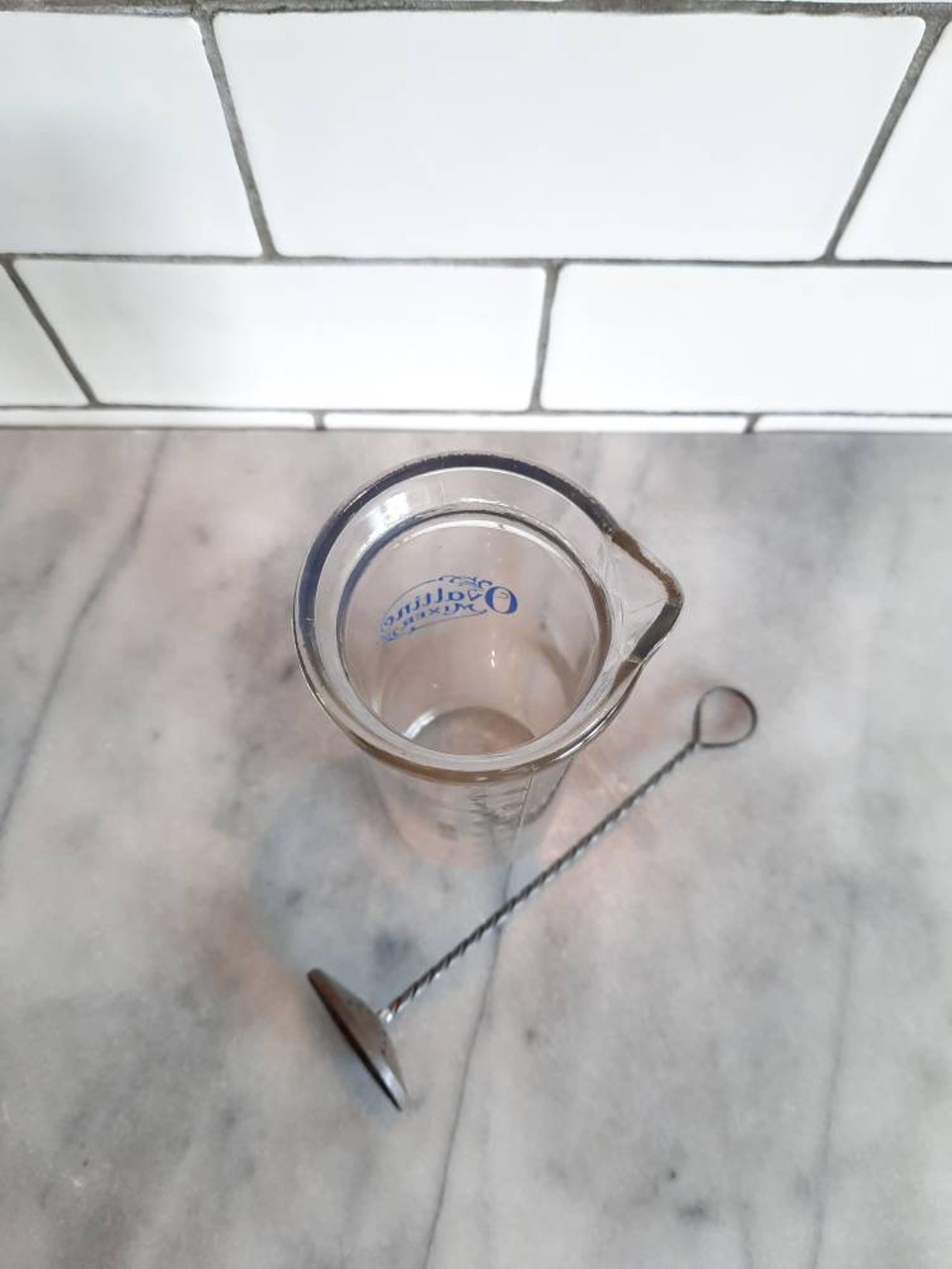 Midcentury Glas Ovaltin Trinkmischer Vintage Blaue Küche und | Etsy