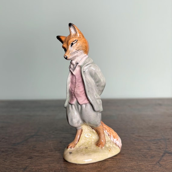 BESWICK beatrix potter Mr＆MrsPuddleduck Vintage Beatrix Potter Figurine of Mr Tod the Fox, Beswick China