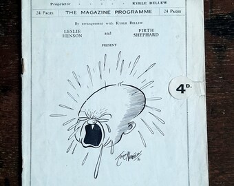 vintage London Theatre Programme, Leslie Henson et Firth Shephard, Strand Theatre Magazine