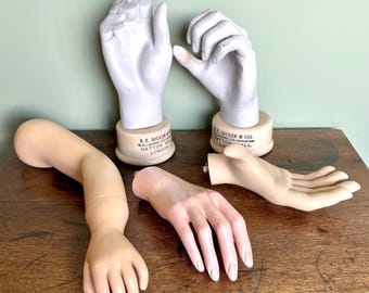 Vintage Shop Mannequin Hand, 1950s and 60s Window Display Model Hands