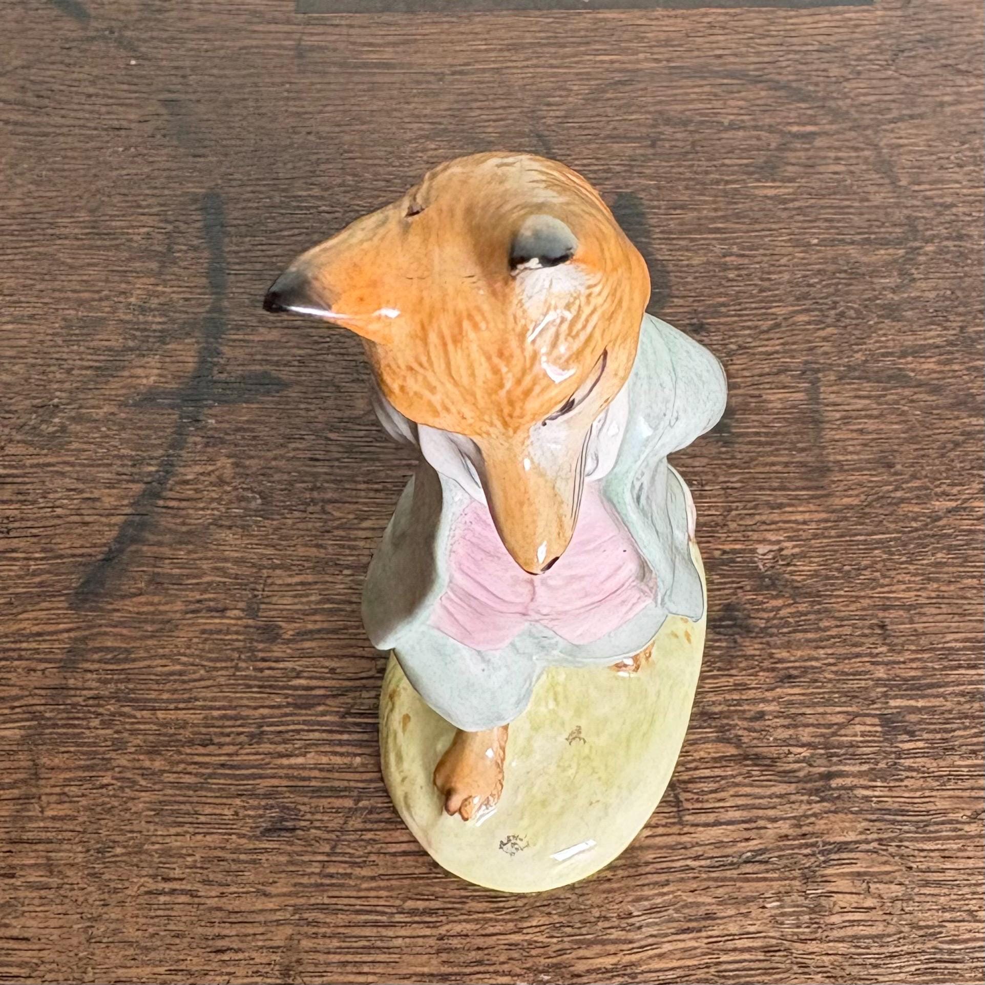 BESWICK beatrix potter Mr＆MrsPuddleduck Vintage Beatrix Potter Figurine of Mr Tod the Fox, Beswick