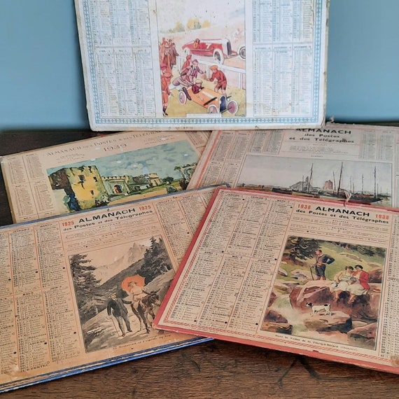 Lot Anciens Almanachs / Calendriers De Poche - Occasion, État Variable