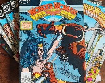 1980's DC Comic, Wonder Woman Story Comics, Graphic Super Hero Stories, Powerful Women in History