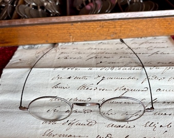 Antieke bril met stalen montuur uit de regentschapsperiode, Miss Bennet Spectacles