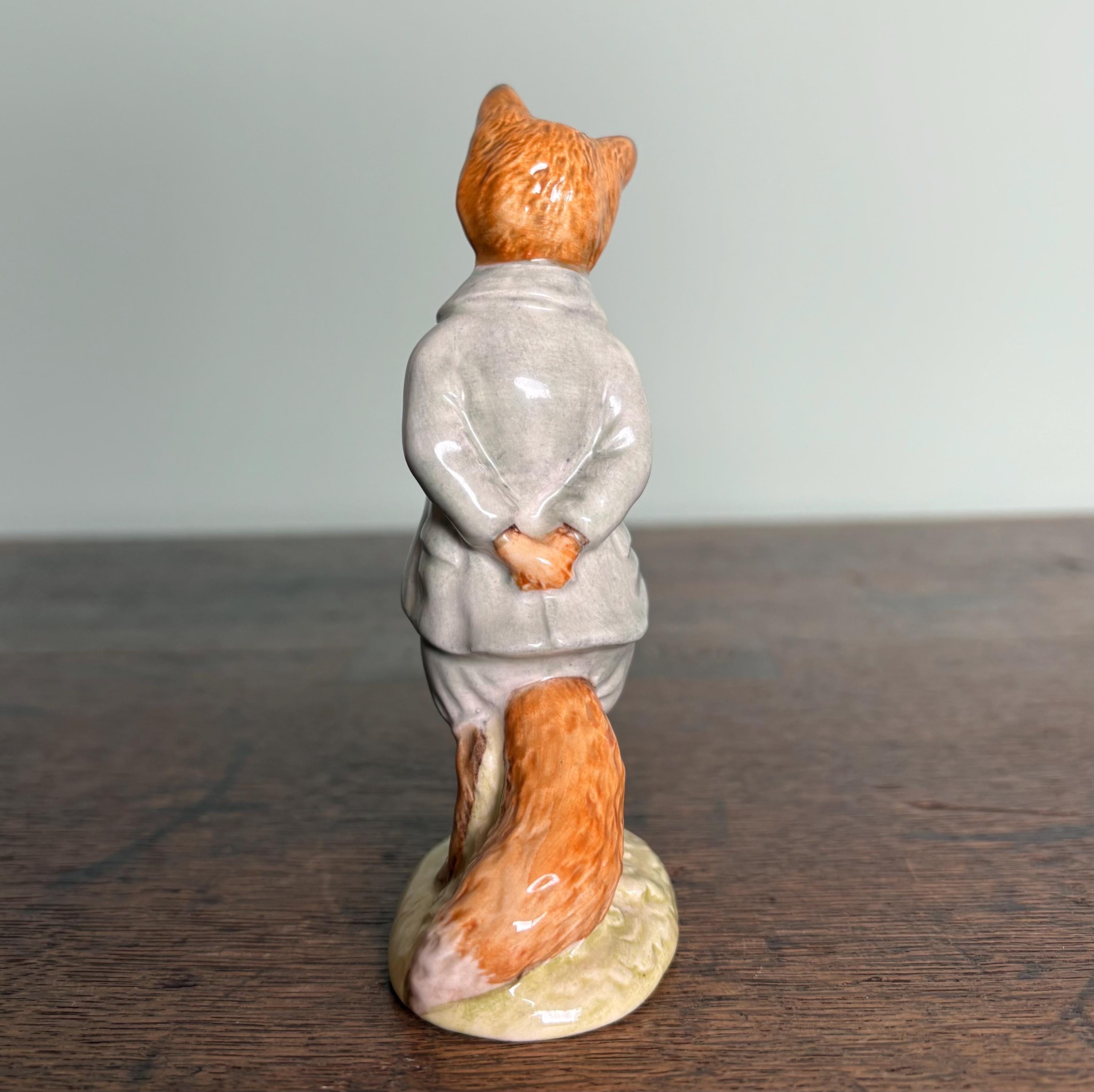Beatrix Potter Figurine of Mr Tod the Fox, Beswick China Jemima