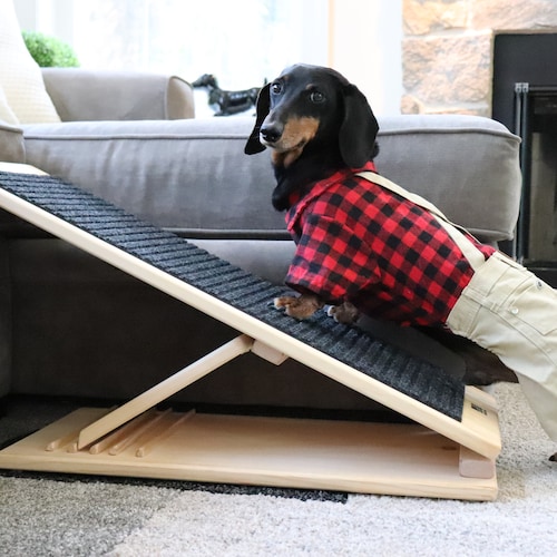 Dog Ramp for Bed Large Pet Ramp Wooden Adjustable Ramp Etsy
