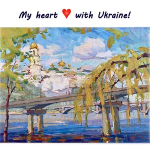 Stand mit Ukraine, Kyiv Landschaft, Ukraine Kunst, Frieden für die Ukraine, Bete für die Ukraine, Ich liebe die Ukraine, Sichere Ukraine
