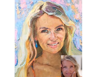 Retrato de retrato de foto Retrato personalizado de foto Retrato familiar Retrato de la familia Regalo de la madre niños retrato retrato de la boda retrato retrato retrato bebé retrato