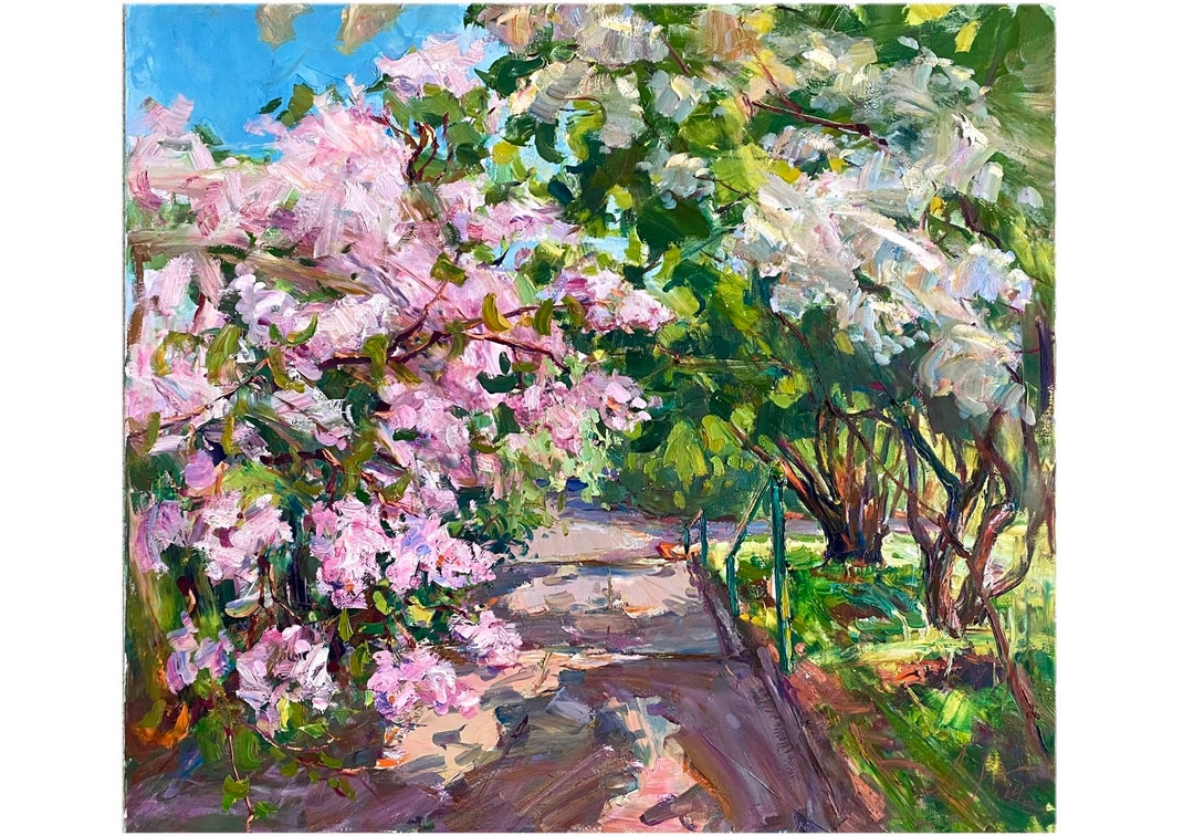 Floral Painting Large Wall Art Garden Art Original Etsy