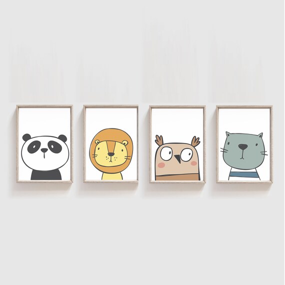 Children's Bedroom Art Animal Nursery Prints Animal Etsy Ireland