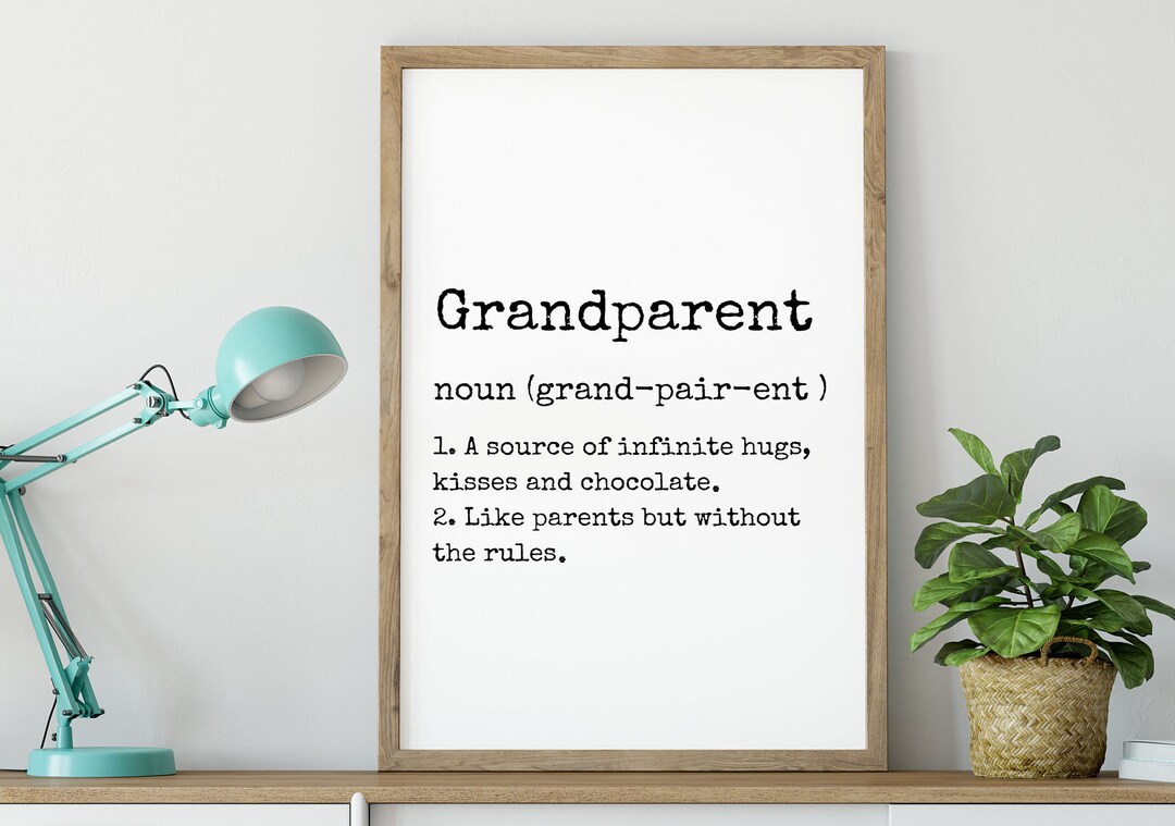 Gift for Grandparents, New Grandparent Gift, Grandparent Definition ...