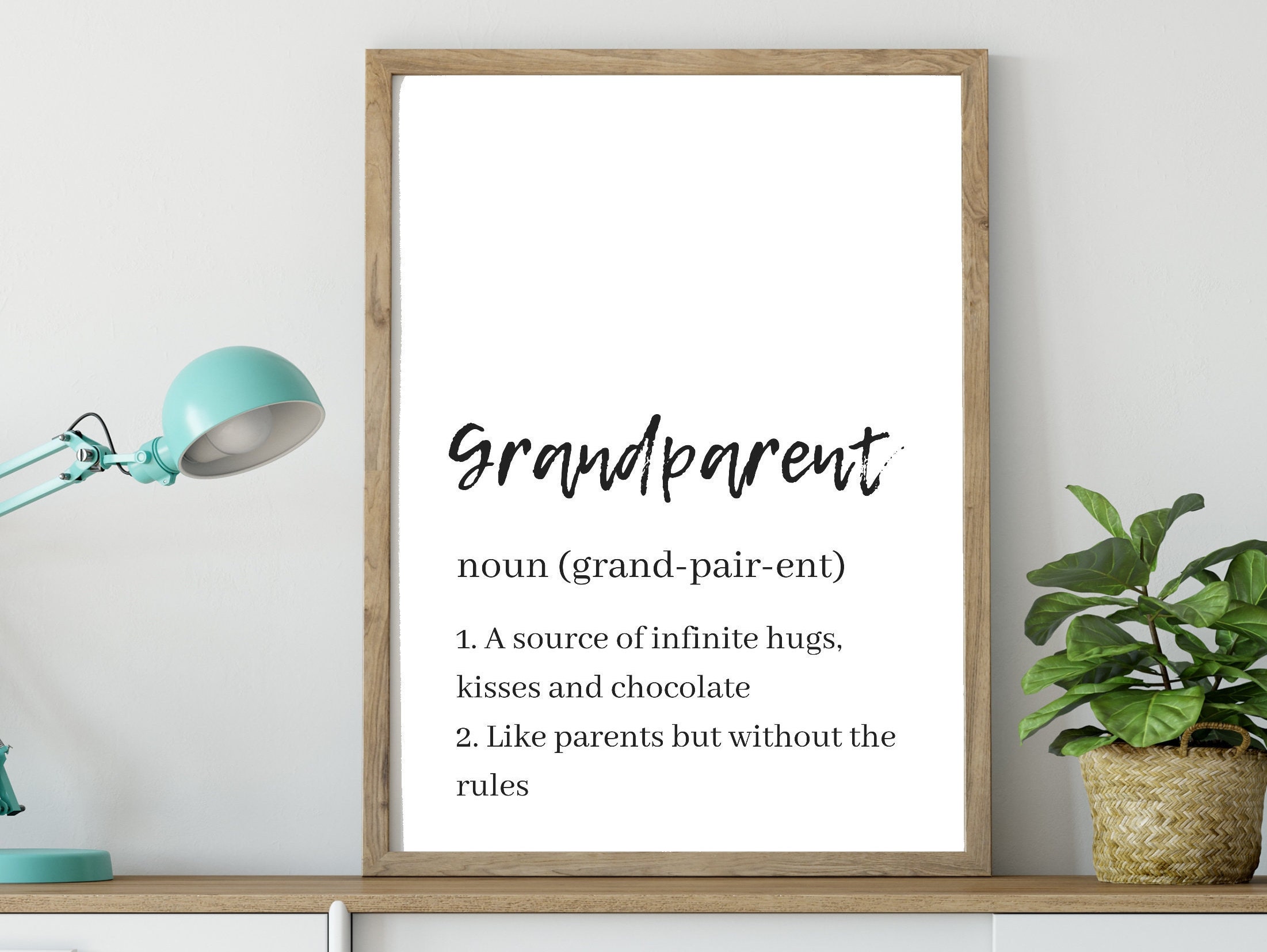 Grandparent Definition Print, New Grandparent Gift, A4, A3, Family Wall ...