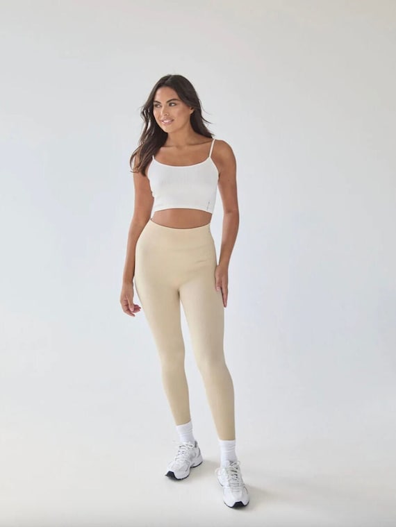 Buy Sand Seamless Contour Rib Leggings, High Waisted Leggings