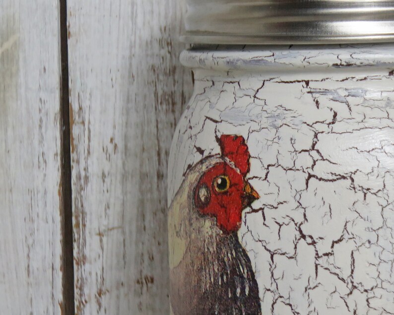 Crackled Chicken Chickens Hens Mason Jar Handmade Soap Lotion Etsy