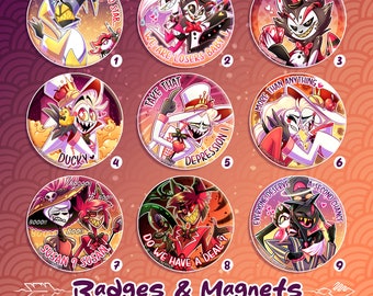 Chapas e Imanes “Hotel Hazbin”