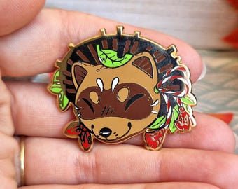 Pin de esmalte duro Tanuki