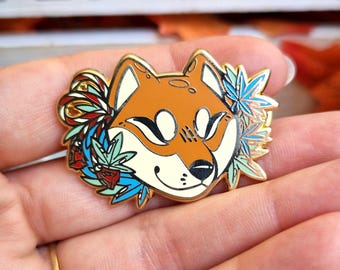 Pin de esmalte duro Shiba