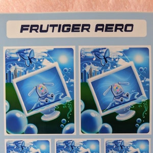 Frutiger Aero Glossy Sticker Page
