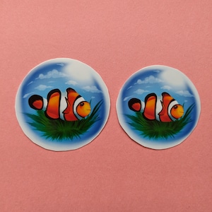 Frutiger Aero decor | Clownfish in Bubble | Y2K Decor