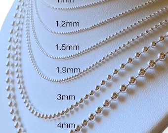 アクセサリー AMERI BALL CHAIN ONE ROUND NECKLACE BALL CHAIN NECKLACE WITH ROUND DIAMOND PENDANT – Anita Ko