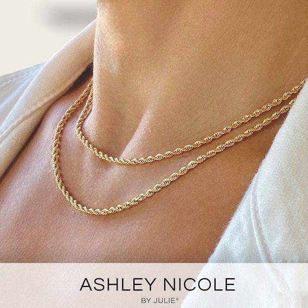 Rope Chain Necklace, Gold Rope Chain, Thick Chain, Thick Gold Chain's, Women's Necklace, Men's Chains, Gold Necklace, Chain for Pendant