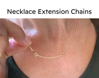 Gold Necklace Extender, 14K Gold Filled Necklace Extender, Adjustable Necklace Extender, Dainty Necklace Extender, Necklace Extension Chain