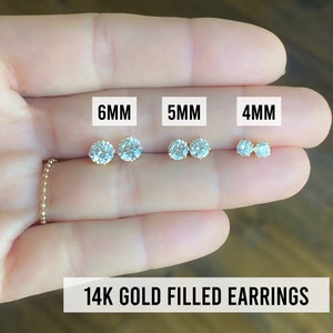 Small fake diamond earrings hotsell