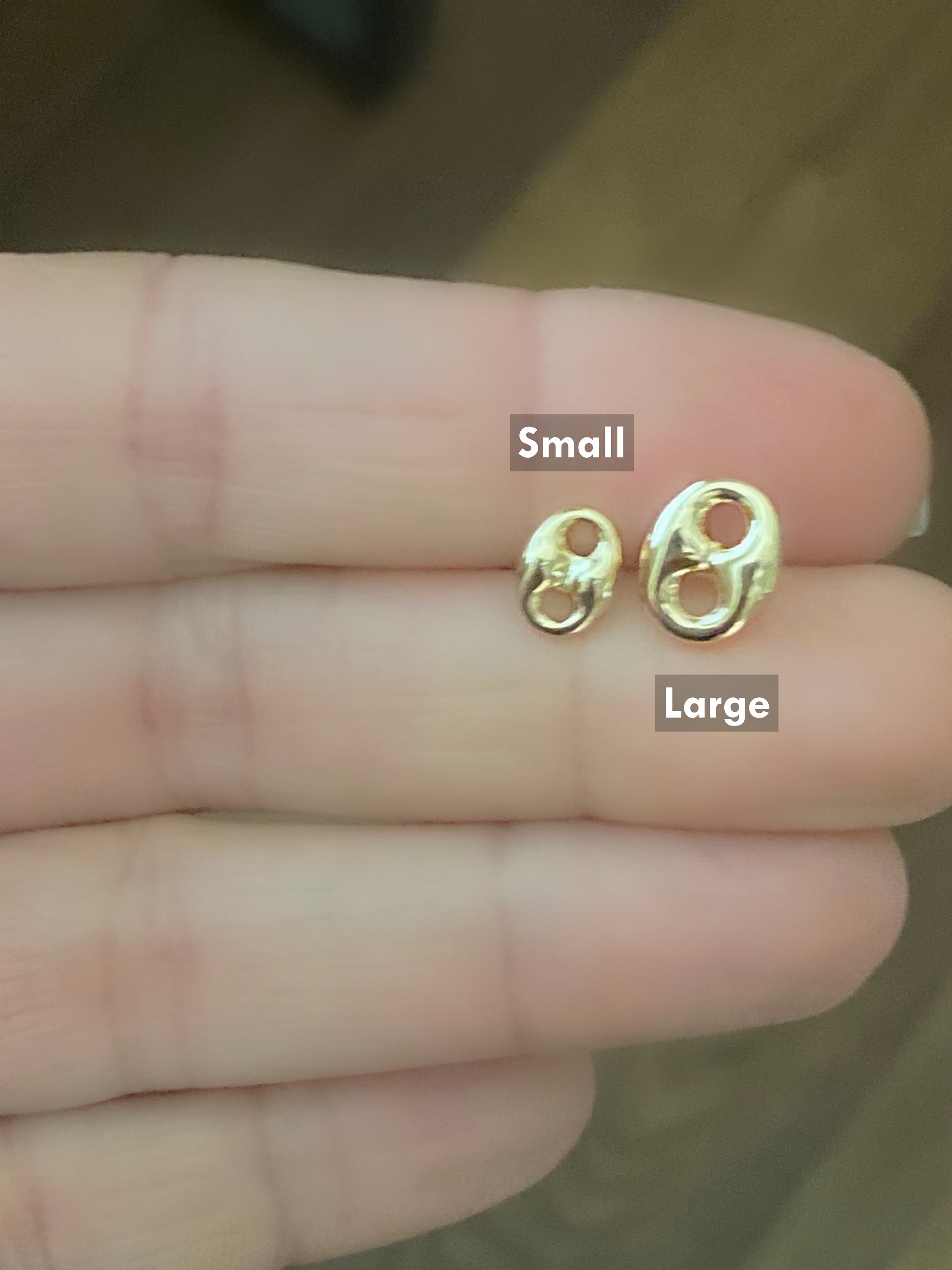 Gucci Mariner Link Earrings Puffed Mariner Studs Gold Filled Etsy