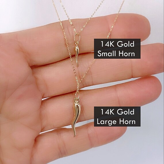Italian Horn Necklace Horn Necklace 